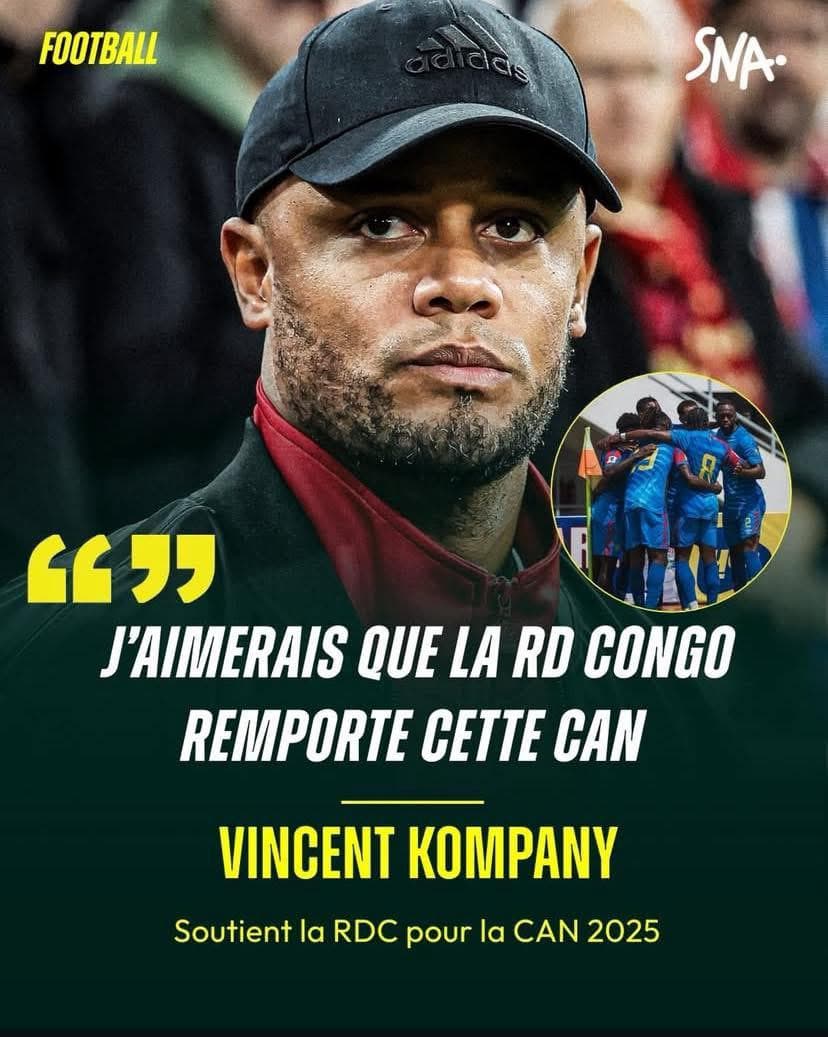 Vincent Kompany soutient la RD Congo pour la CAN 2025